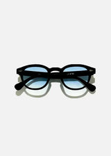 Rivage premium sunglasses - UV400 ice blue gradient lenses close-up
